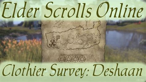 Clothier Survey Deshaan Elder Scrolls Online Youtube