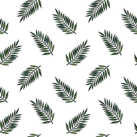 Premium Photo Seamless Pattern With Tropical Palm Branches Watercolor