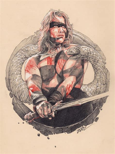 Original Drawings Commissioned In 2017 Conan The Barbarian