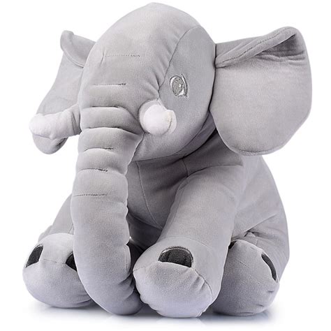 Giant 24 Stuffed Elephant Cute Soft Plush Cuddly Fluffy Great T