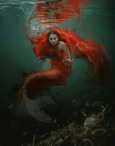Evil Mermaid Dark Art Gothic Fantasy Mythical Pinterest Evil