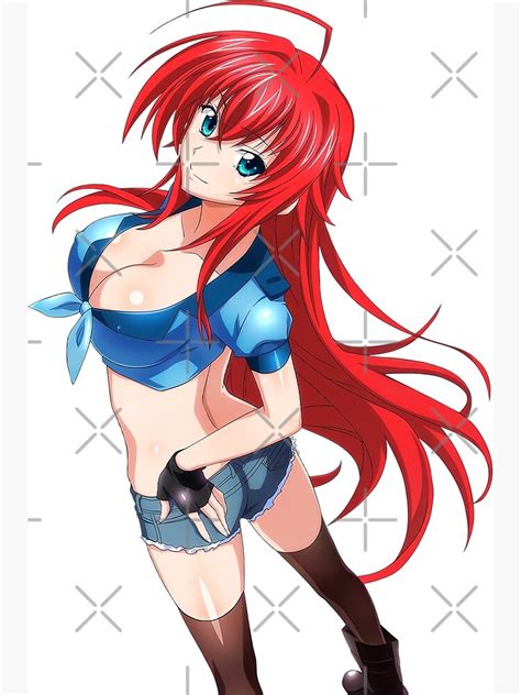 Sexy Rias Gremory High School Dxd Poster By Hidoyatarg Redbubble