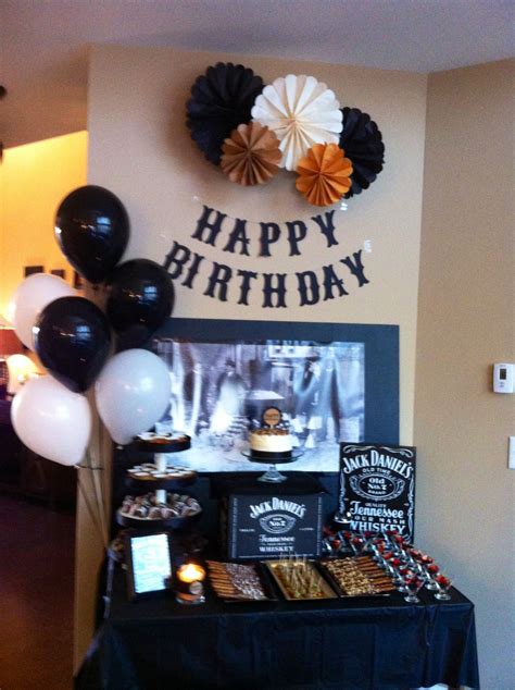 Jack Daniels Party 40th Birthday Parties Birthday Party Decorations