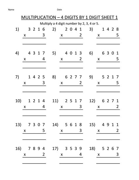 Free 4th grade multiply in columns worksheets including one and two digits multiplied by up to 4 digits. Rounding Numbers 4Th Grade Worksheets | NumbersWorksheet.com
