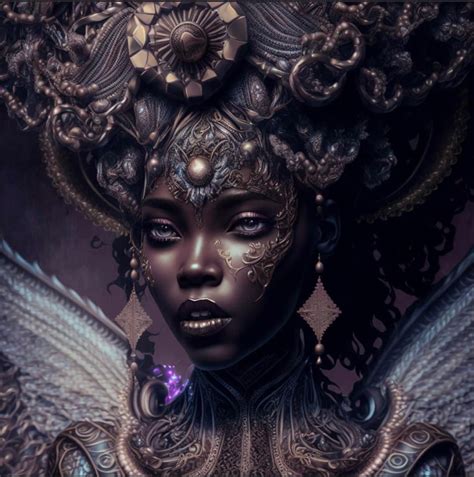 Black Women Art Black Art Fantasy Art Women Dark Fantasy Art