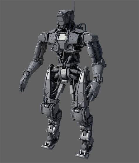 R Soldier 3d Model Max Obj Fbx 2 Robots Concept Robot Picture Robot