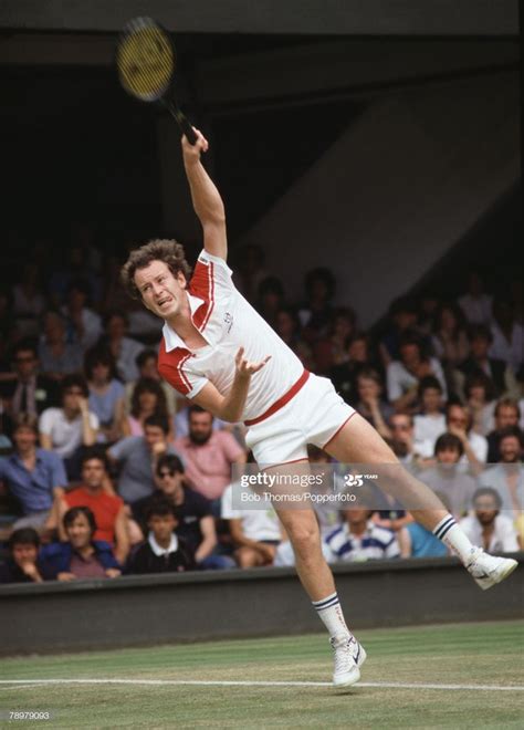 American Tennis Player John Mcenroe In Action Competing To Progress