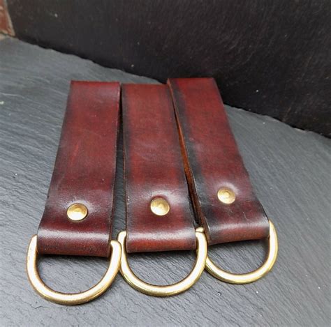 Leather Belt Loop With Brass D Ring Gm Knives