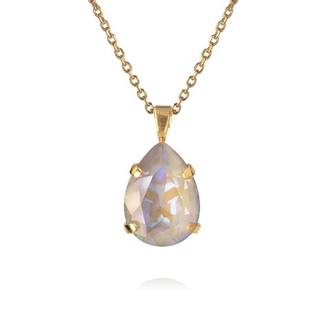 Mini Drop Necklace Gold Serene Delite Caroline Svedbom Snabb Frakt