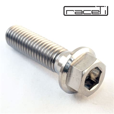 M8 Titanium Hex Head Allen Flange Bolt 20 25 30 35 40 Ti Dual Drive