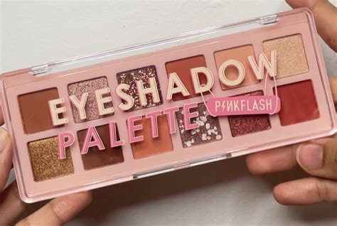 Review Pinkflash Eyeshadow Palette 04 Grapefruit Mousse Bukareview