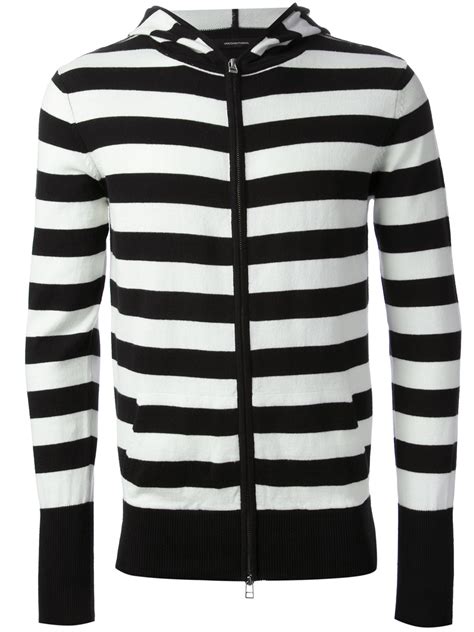 Unconditional Striped Hoodie In Black For Men Lyst