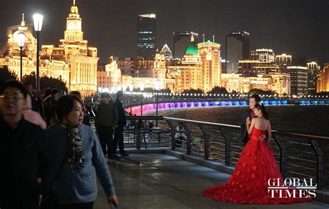 Light Show At Shanghai Bund Celebrates The Upcoming Ciie Global Times