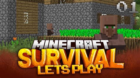 Minecraft Survival Lets Play Ep1 Finding A Village Youtube