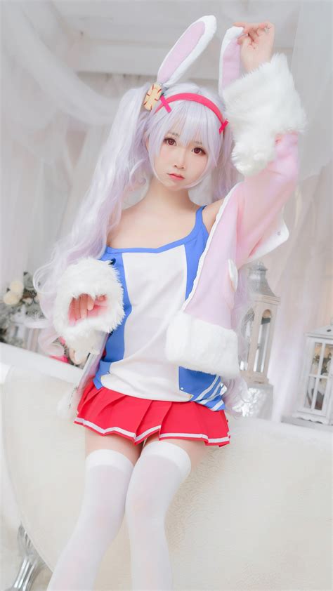 cute cosplay girls laffey azur lane video game zelizer mbxer asian hd phone wallpaper