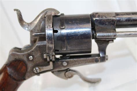 Liege Belgian Pinfire Revolver Antique Firearms 002 Ancestry Guns