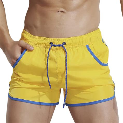 Hot Summer 2019 Mens Swimming Trunks Young Man Quick Dry Mens Swim Trunks Mens Swimwear In Men