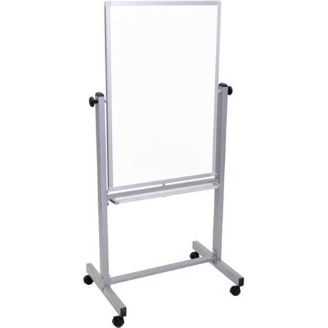 Luxor Magnetic Rolling Whiteboard 24 X 36 Silver Aluminum Frame