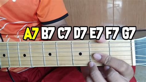 Tutorial Kunci Gitar [a7 B7 C7 D7 E7 F7 G7] Youtube
