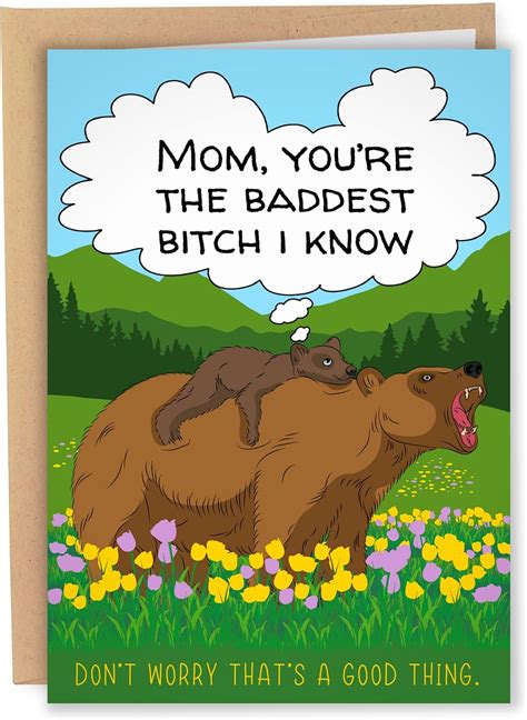 Sleazy Greetings Funny Mothers Day Cards From Daughter Son Mothers Day Card