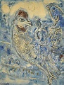Le Grand Coq, fond bleu (Chagall) | Monotype, 25 x 19 cm, 19… | Flickr