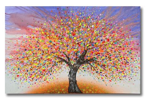 Abstract Tree Of Life Painting Baumbilder Baumkunst