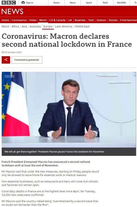 France Declares Second National Lockdown Navesink International