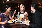 Man and women having dinner together Stock Photo - 1693912 | StockUnlimited