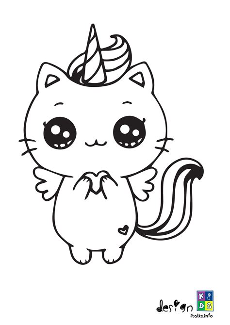 44 Unicorn Kitty Colouring Pages Inactive Zone