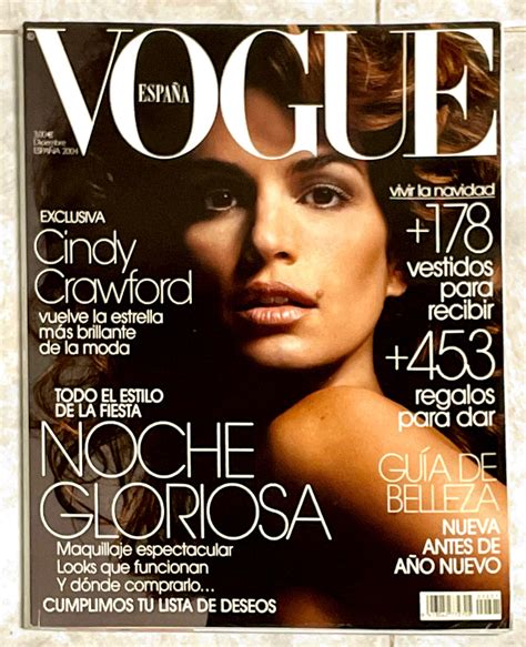 Vogue Magazine Spain December 2004 Cindy Crawford Susan Eldridge Joy
