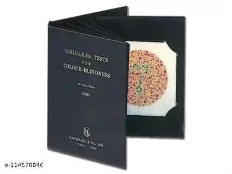 Ecp Ishihara Colour Vision Test Book For Color Deficiency 38 Plates