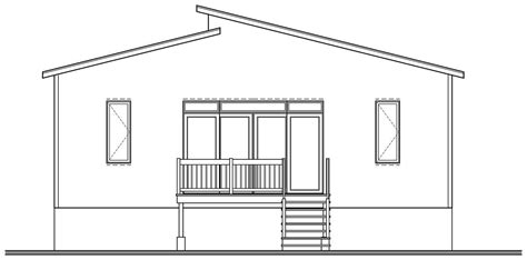 Small Contemporary Style House Plan 7553 Aika