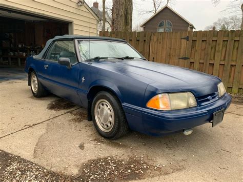 1992 Ford Mustang Lx 4 Cylinder Convertible For Sale