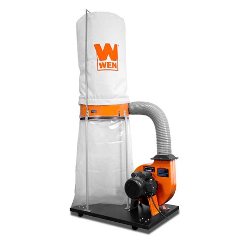 Wen Dust Collector 1500 Cfm 16 Amp 5 Micron Woodworking 50 Gal