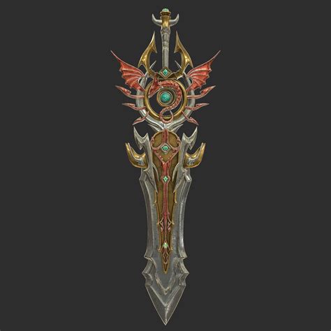 Fantasy Sword 3d Model By Nicutepes