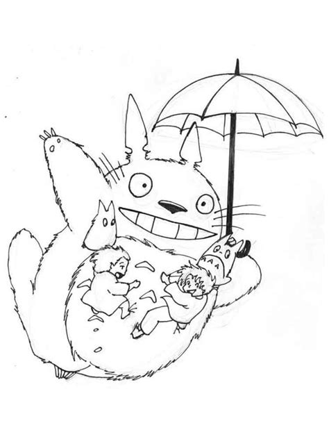 Free My Neighbor Totoro Coloring Pages Best Coloring Page