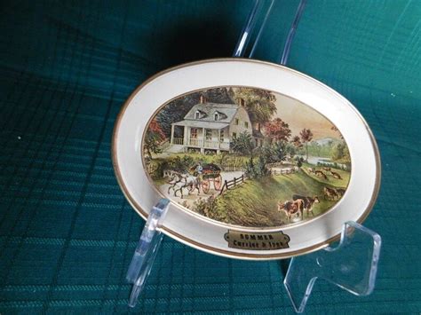 American Homestead Summer Currier And Ives Small Collectible Etsy
