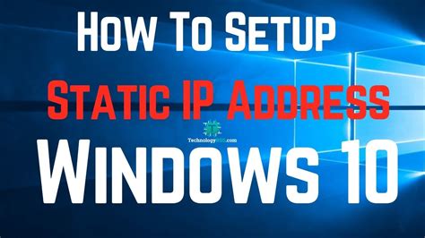 How To Configure Static Ip Address On Windows Youtube