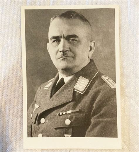 Ww2 Luftwaffe Officer Postcard Ww2 Depot