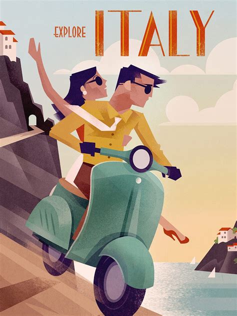Vintage Travel Poster Italy Abruzzo Italy Vintage Wall Etsy
