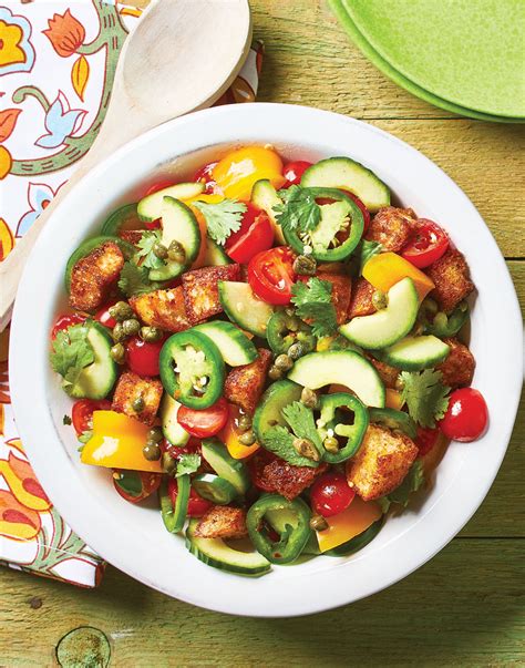 Portuguese Vegetable Salad With Smoked Paprika Croutons Recipe