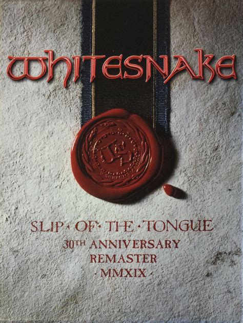 Whitesnake Slip Of The Tongue 30th Anniversary Remaster Mmxix 2019