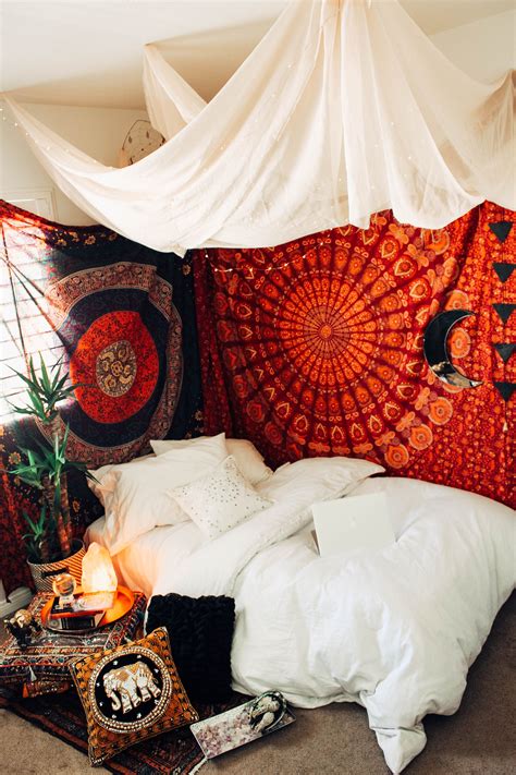 Hippie Bedroom Decor Ideas 54 Comfy Hippie Bohemian Bedroom Decor