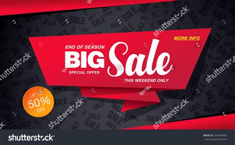 Sale Banner Template Design Stock Vector Illustration 381046600