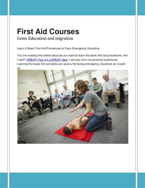 Basic First Aid Procedures