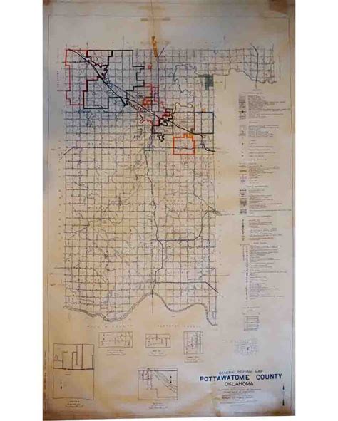 General Highway Map Pottawatomie County Oklahoma High Ridge Books