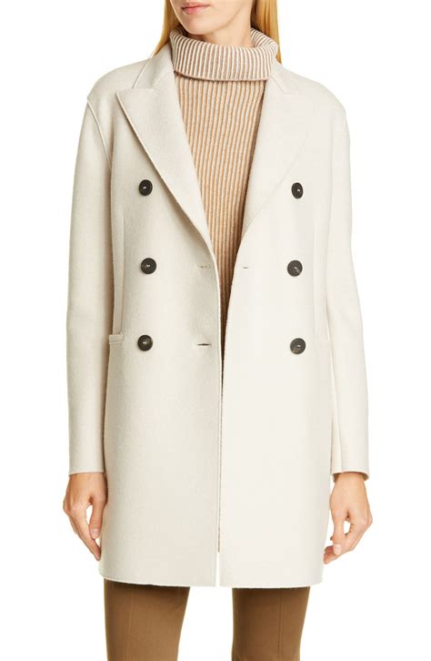 Harris Wharf London Short Double Breasted Wool Coat Nordstrom