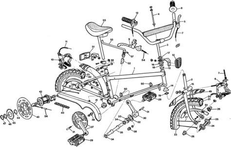 Manufacturers Exploded Diagram Of The Raleigh Grifter