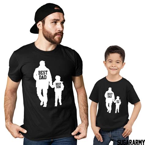 best dad and best son matching father and son t shirts — sugararmy