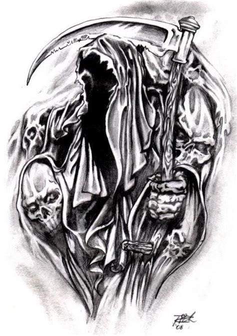 Sketch Grim Reaper Tattoo Designs Best Tattoo Ideas